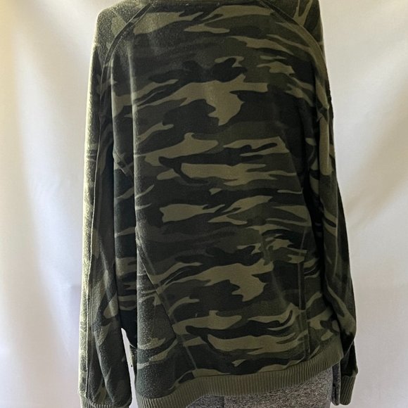 Sweet Romeo Camo Green Skull Sweatshirt - Dolman Sleeves - Picture 2 of 4